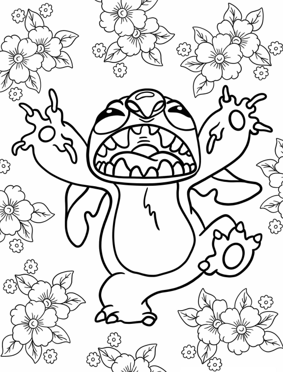 This is Stitch coloring pages,pictures to color,printable coloring pages and Stitch coloring sheets for kids and everyone.