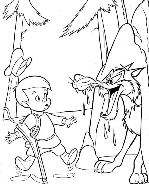 Peter and the Wolf Coloring Pages