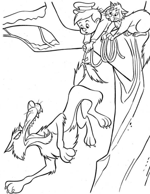 Peter and the Wolf Coloring Pages