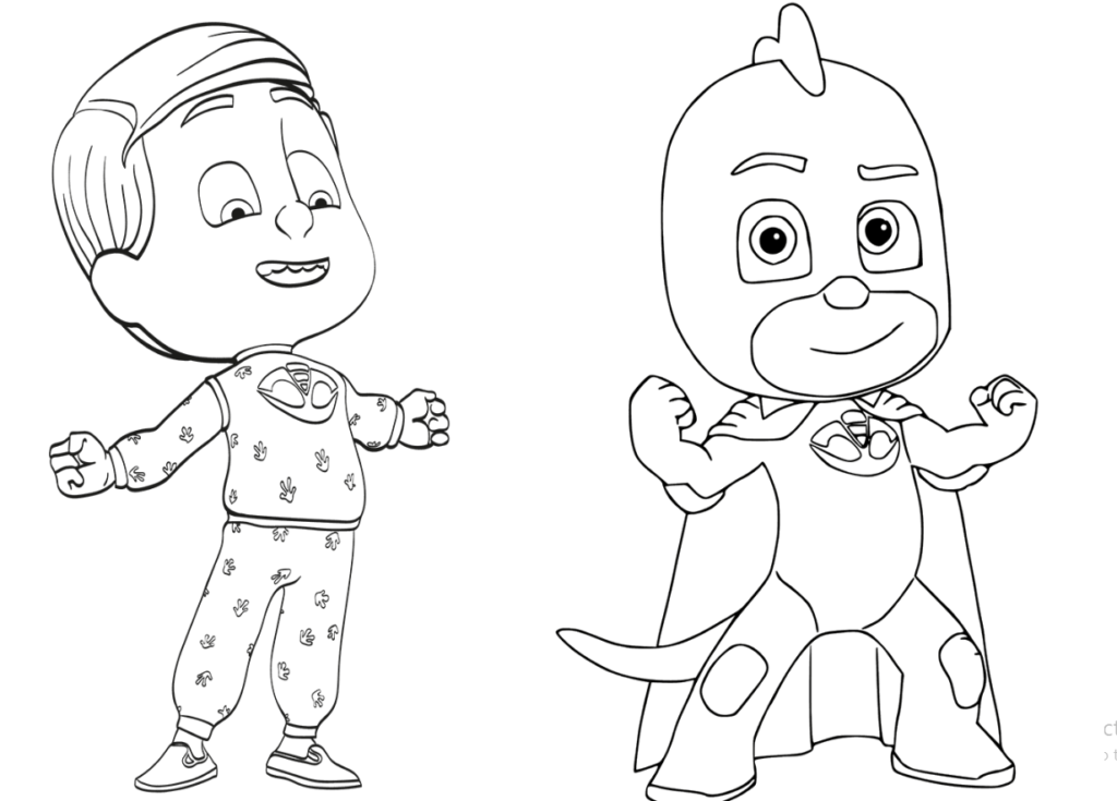 Pj Mask coloring pages