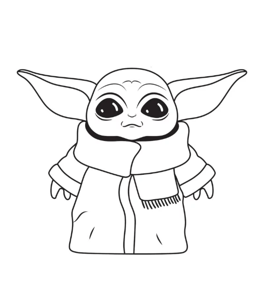 Baby Yoda coloring pages Printable Baby Yoda coloring pages