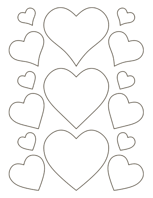 Heart coloring pages printable heart coloring pages