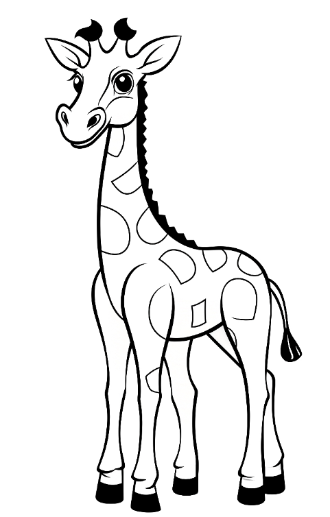 Giraffe coloring pages and printable giraffe coloring pages