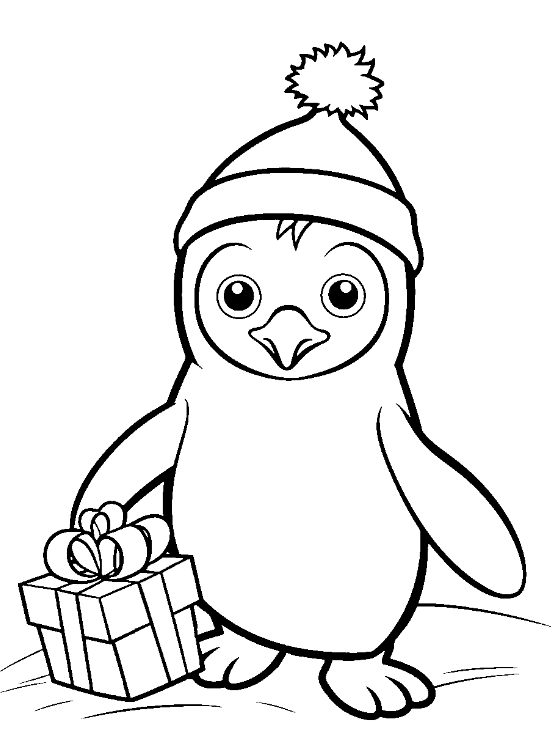 This Penguin coloring and printable pages