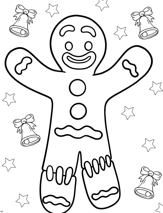 This is Gingerbread coloring and printable pages