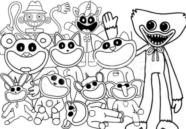 This is Smiling Critters Coloring pages
