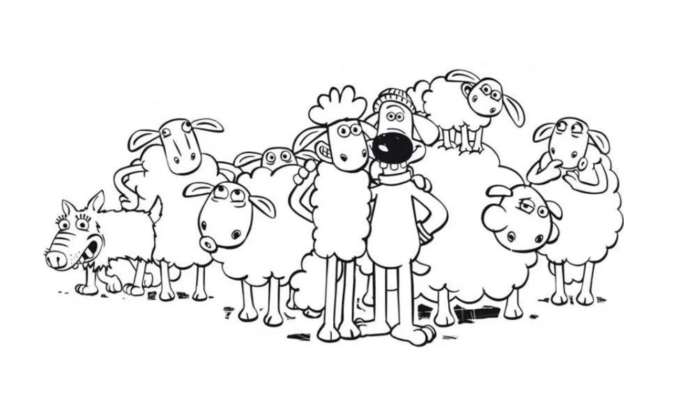 Das ist Ausmalbilder Shaun das Schaf
