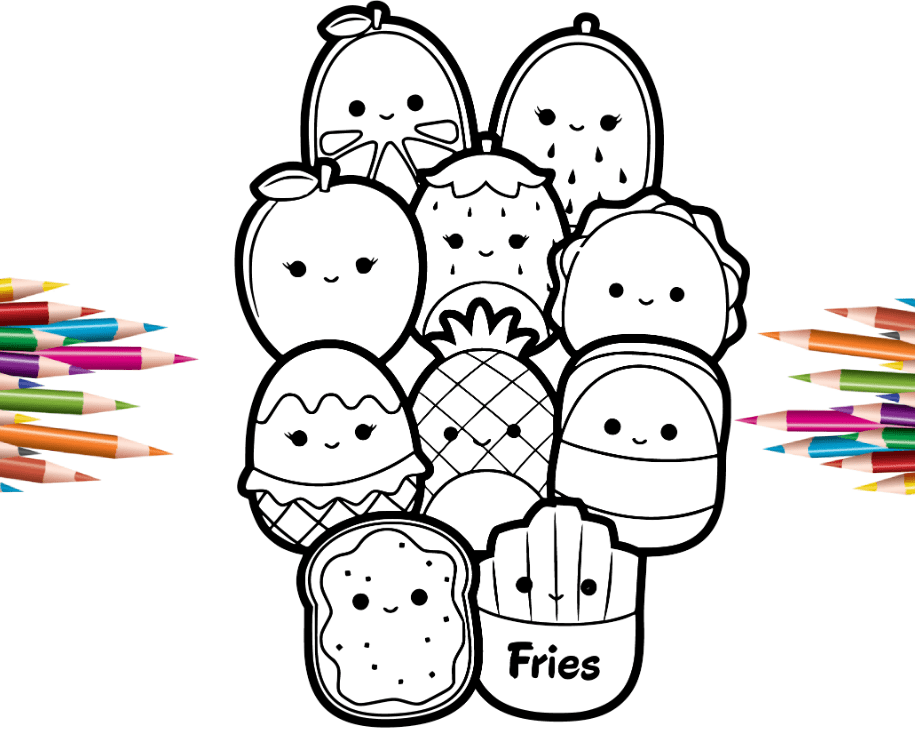 This is Squishmallows coloring pages,Squishmallows coloring pages printable