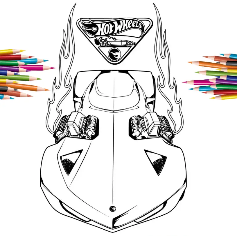 This is Hot wheels coloring page, free printable coloring book and Hot wheels coloring sheets for kids and all.