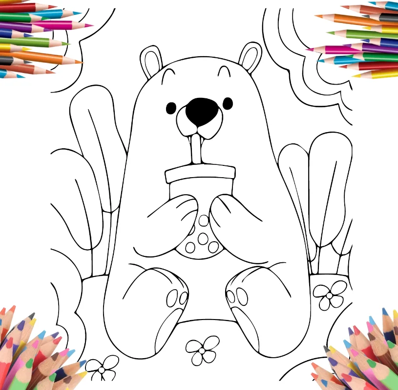 This is Boba tea coloring page,boba tea colouring pages printable and free coloring pages for kids and all.